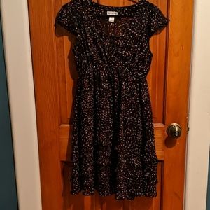 Size S Maternity black floral dress